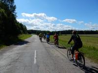 Gruppe auf den Rädern