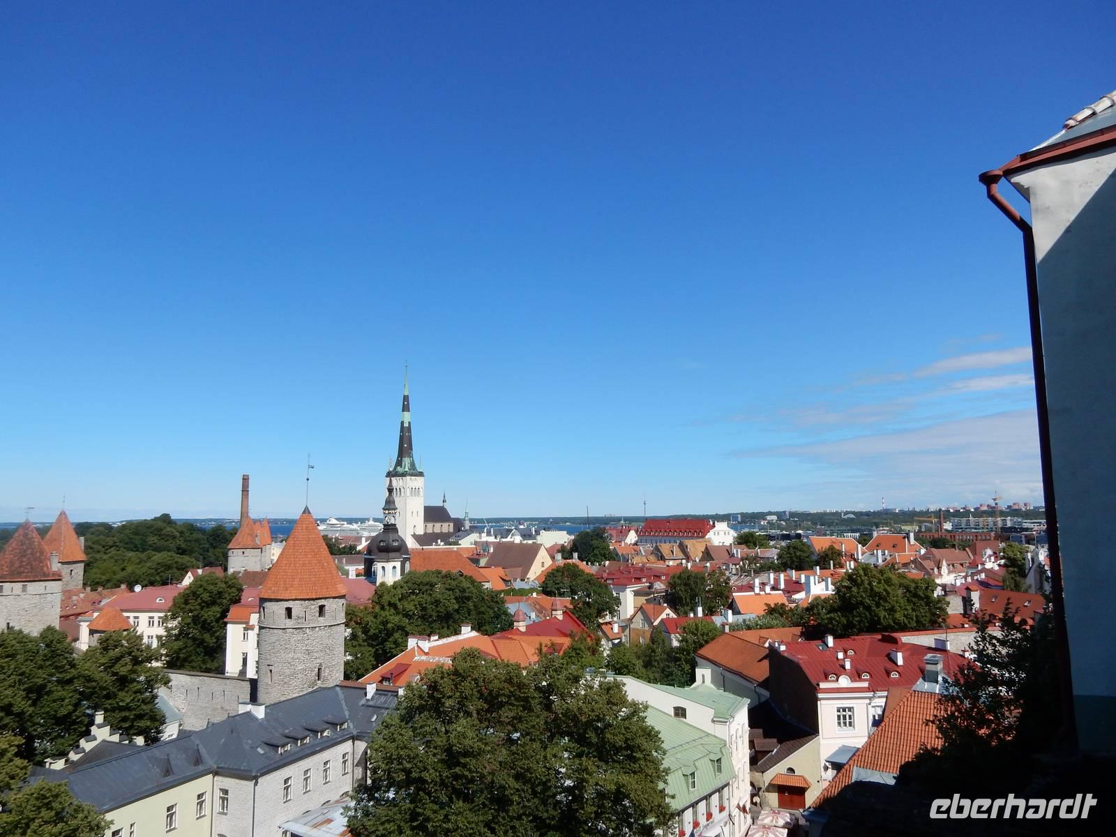 Aussicht von einer der Aussichtsplatformen in Tallinn
