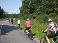 Reisegäste während der Radtour