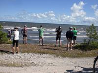 Reisegäste auf der Insel Saaremaa