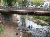 Vilnius-die Republik Uzupis(hinter dem Fluss)