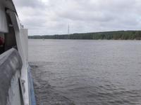 Blick vom Katamaran auf die Kurische Nehrung