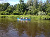Kanufahrt auf der Gauja