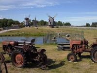 Windmühlen in Angla auf der Insel Saaremaa