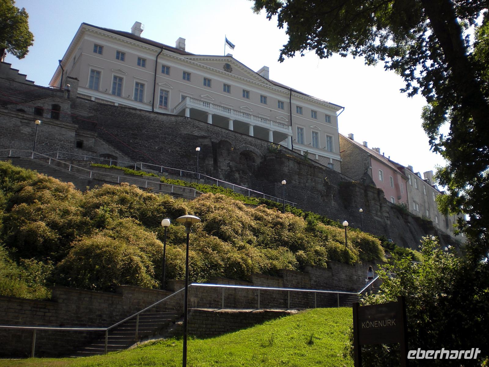Blick auf die Obere Stadt in Tallinn