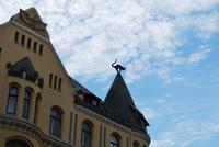 Riga - die Katze auf dem Dach