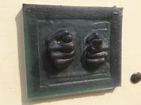 Vilnius Kunst an einer Mauer