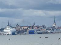 Blick auf die Altstadt vom Olympiastützpunkt in Tallinn
