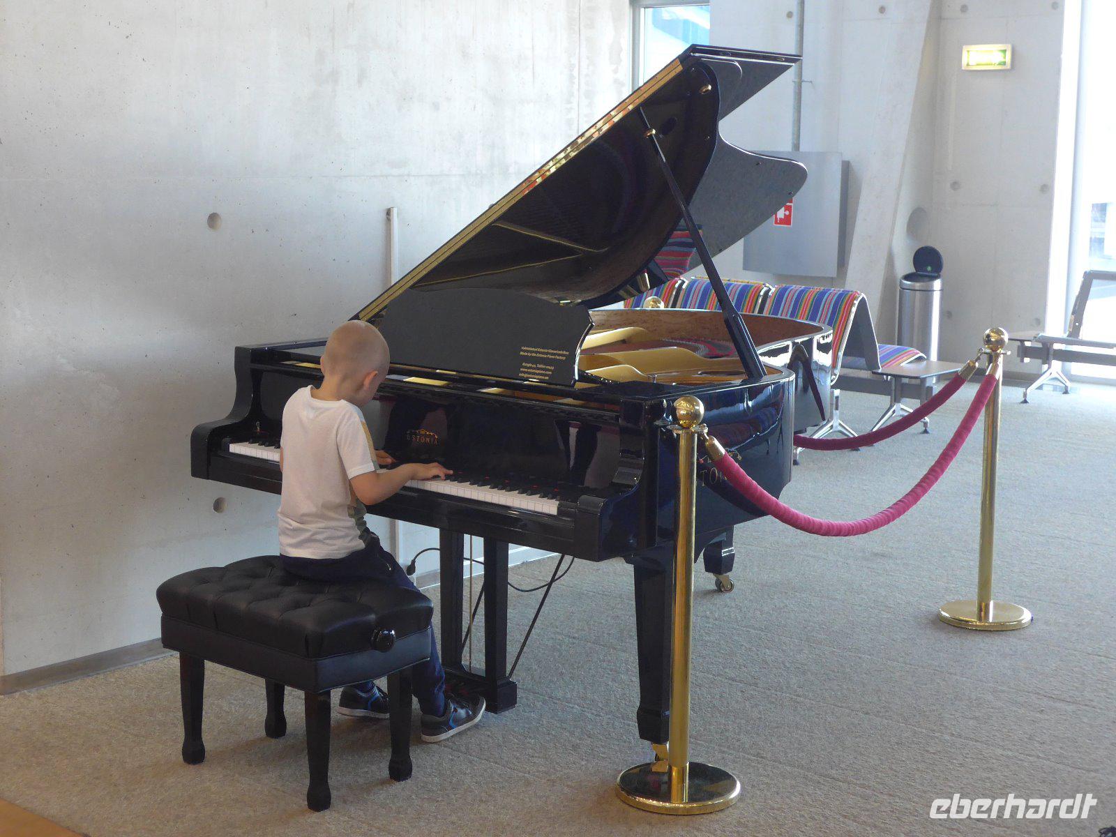 Abschiedskonzert am Flughafen von Tallinn