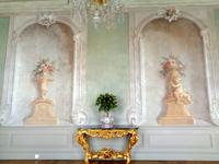 Trompe d´oeil in der Speisegalerie von Rundale