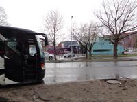 Stop am ZOB in Pärnu.