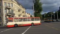 Vilnius, wichtiges Verkehrsmittel, die Obusse