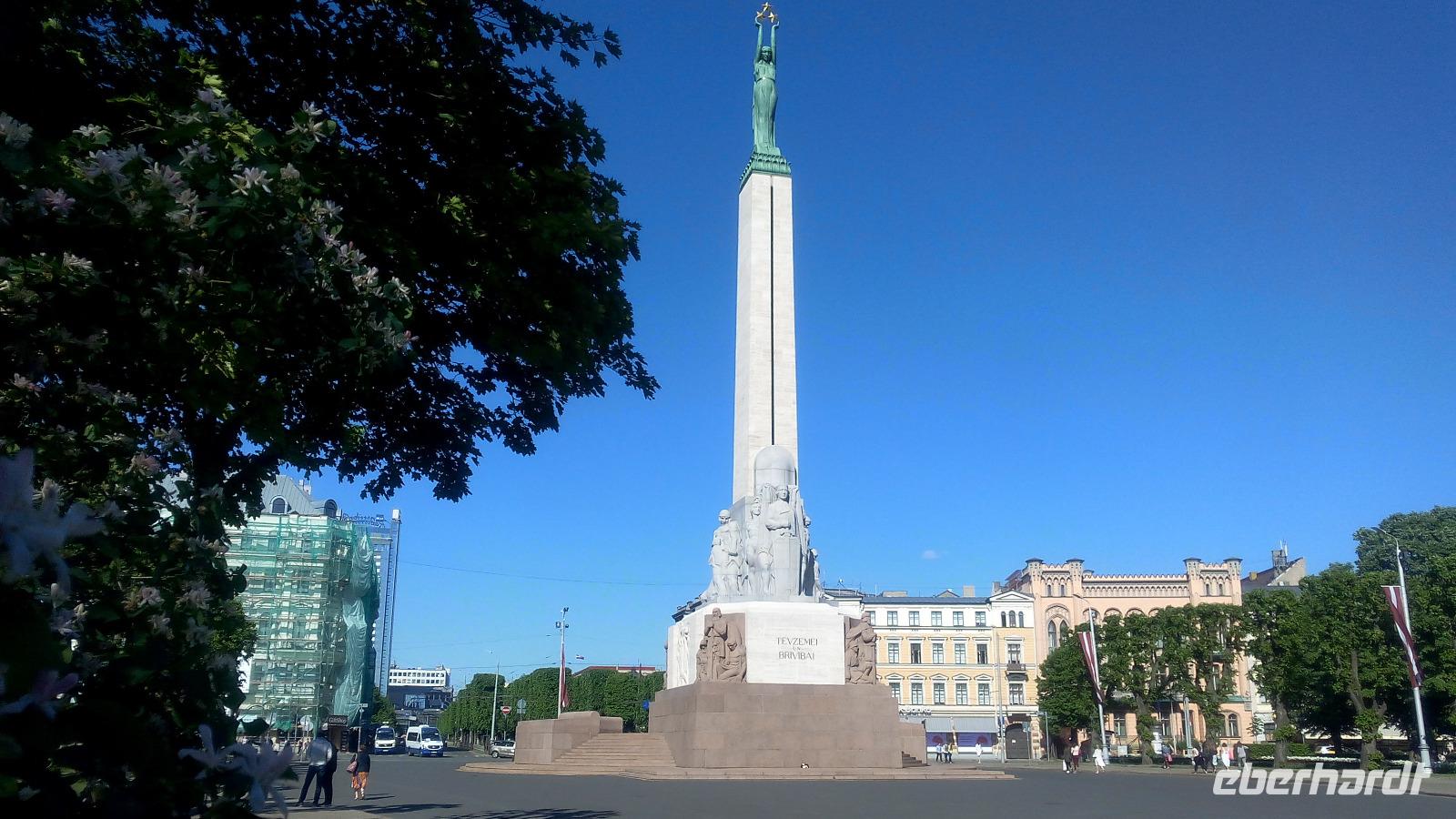 Riga, Bummel durch die Stadt, Freiheitsdenkmal i