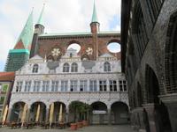 Lübeck, am Rathaus