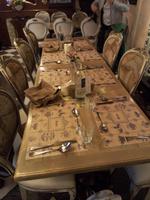 Unser Tisch zum Abendessen