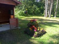 Blumen an der Haltestelle