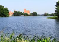 Litauen - Trakai - Ein erster Blick auf die Inselburg