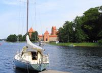 Litauen - Trakai - Blick auf die Vorburg