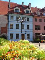 Lettland - Riga - Alte Häuser am Livenplatz