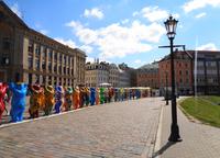 Lettland - Riga - Berliner Buddy Bären am Domplatz