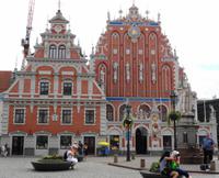Lettland - Riga - Schwarzhäupterhaus u. Schwabe-Haus