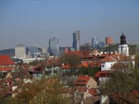 Blick auf das moderne Vilnius