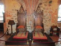 Im Thronsaal der Burg Trakai