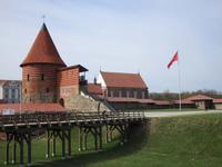 Reste der Burg in Kaunas