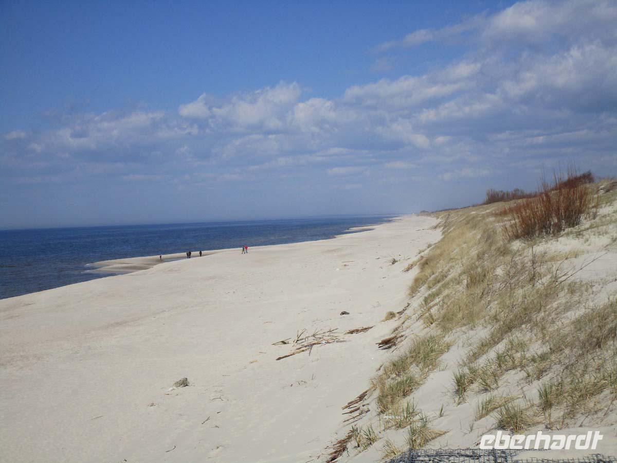 Unendlicher Ostseestrand auf der kurischen Nehrung