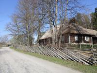 Holzhäuser in Altja