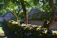 altertümliches Dorf in Koguva auf der Insel Muhu