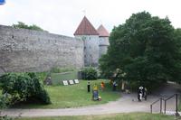 An der alten Stadtmauer von Tallinn