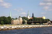Schiffsfahrt auf der Daugava