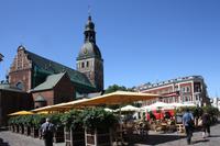 Auf dem Domplatz in Riga