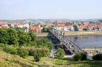 Blick auf Kaunas an der Memel