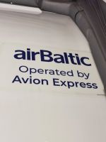 Eine kleine Air Baltic Maschine bringt uns nach Vilnius
