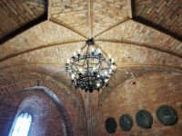 imposante Decke der Wasserburg Trakai