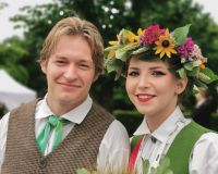 Folklorepaar in Riga