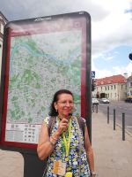 Virginija - erklärt unsere Rundgang durch Vilnius