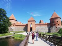 Trakai - die Brücke zu Eingang 