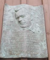 Kurische Nehrung - Tafel auf dem Haus des Thomas Mann 