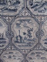 Schloss Rundale - die Fliesen des Ofens