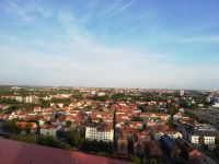 Blick auf Klaipeda von der Sky Bar