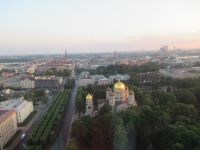 Blick auf Riga von der Skybar des Radisson Blu