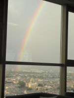 Regenbogen über Riga