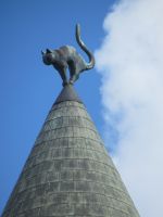 Riga -schaut jetzt die Katze die richtige Richtung?