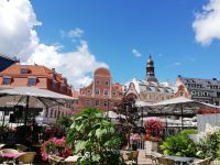 Riga - gemütliche Straßencafés 