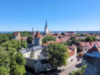 Tallinn -Oberstadt- Blick in Unterstadt