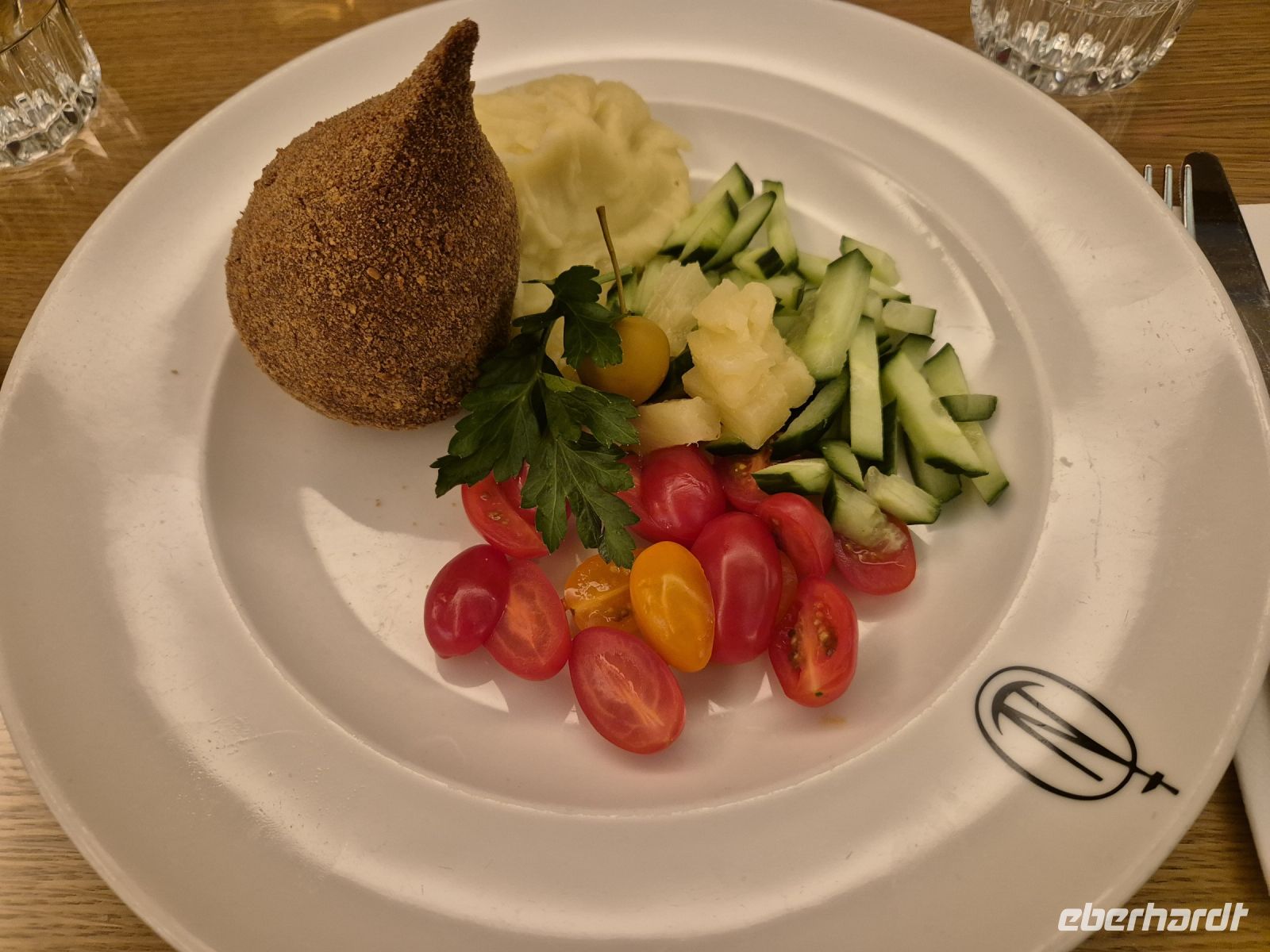 Tag 1 - Typisches Abendessen in Vilnius - Kiewer Schnitzel