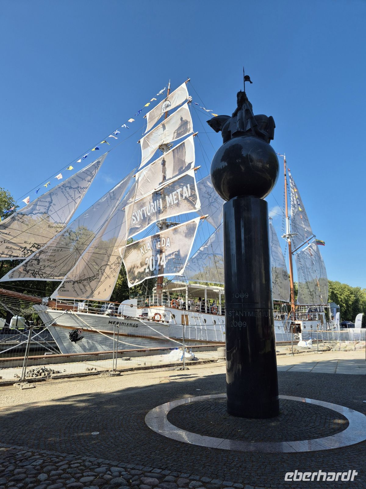Tag 3 - Klaipeda -  altes Segelschiff als Restaurant